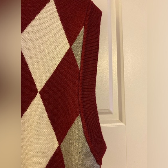 COOFANDY Men's Sleeveless V Neck
Pullover Sweater Slim Fit Casual Argyle
Sweater - Picture 4 of 8